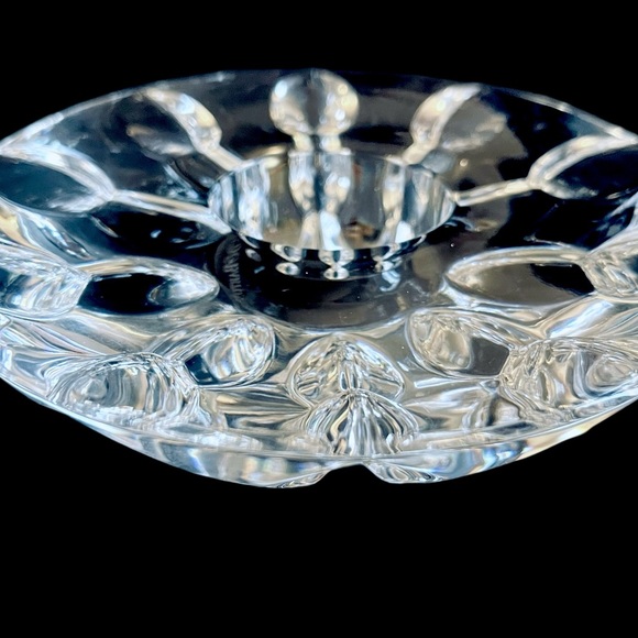 REED & BARTON Crystal Equinox Round Tealight Candle Holder 6" Miller Rogaska - Picture 4 of 12